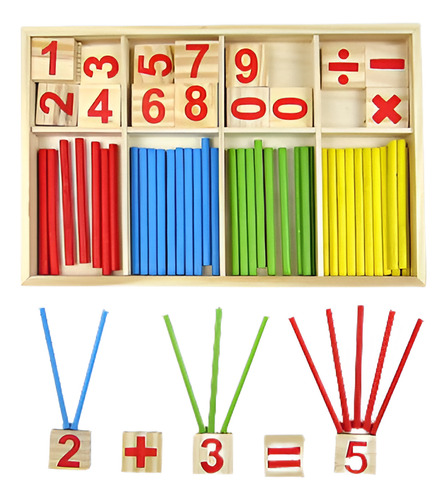 Montessori De Madera Material De Matemáticas Aprendizaje Con