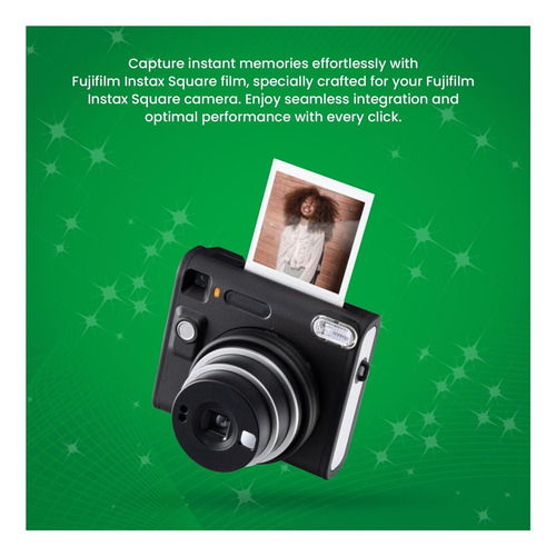 Fujifilm Película Instax Square 20 Exposiciones Con Paño Mic