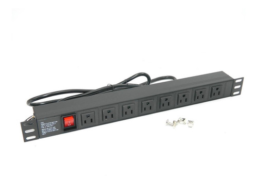 Imagen 3 de 4 de Regleta Pdu Rack 8 Tomas Con Supresor De Picos Rackeable