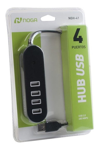 Hub Usb 4 Puertos Multiplicador Zapatilla Adaptador Noga G41