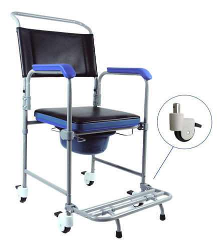 Cadeira De Banho Higiênica Para Idoso Até 150kg D50 Dellamed