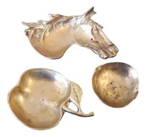 Comprar Antiguos Ceniceros De Bronce 3 Unidades. 