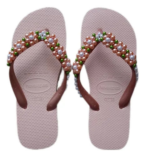 Sandálias havaianas bordadas 2025