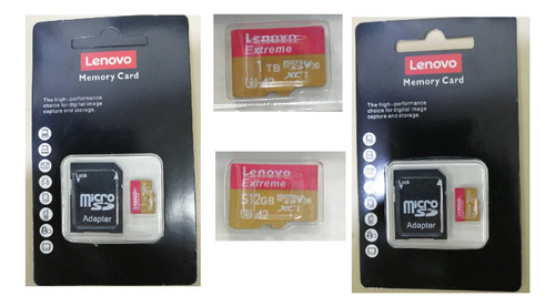 Imagen 1 de 2 de Memoria Micro 1tb Lenovo 1tb Xc Clase 10 Full Hd 