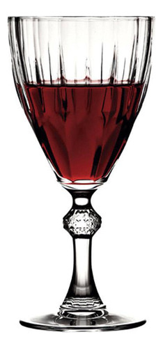 Juego de 6 copas de vino con forma de diamante de 245 ml - Pasabahçe
