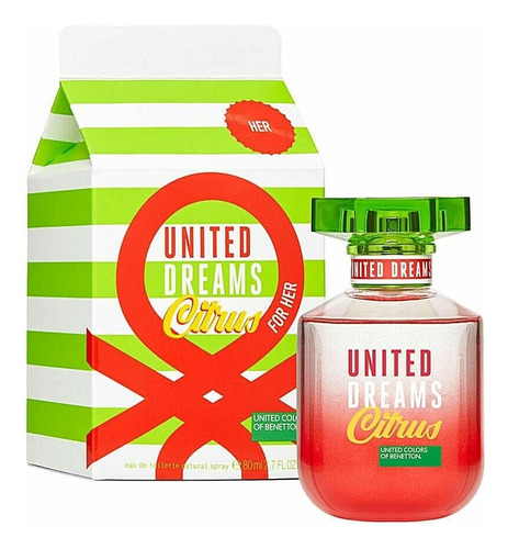 Benetton United Dreams Citrus 80ml Edt Dama