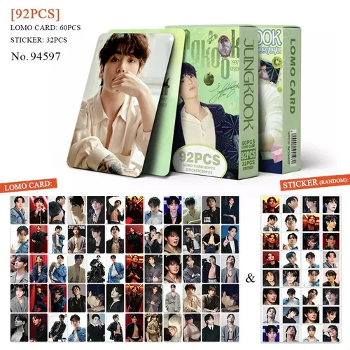 92 Peças De Adesivos Colecionáveis Bts Of Jungkook And Cards