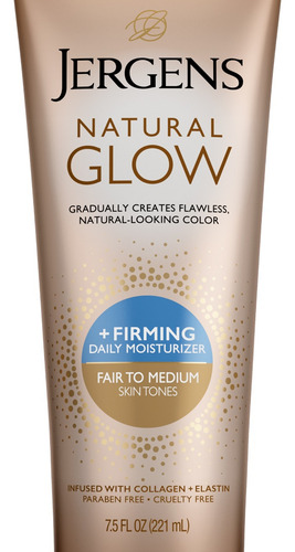 Jergens Natural Glow Loción Autobronceante Reafirmante 3c