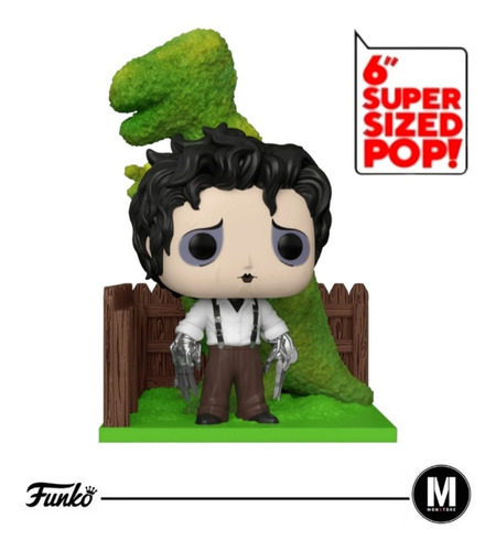 Funko Pop Edward Scissorhands W Dinosaur Shrub 6 Inch #985