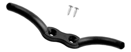 2 Cornamusa De Cuerda De Acero Inoxidable, Cornamusa Negro