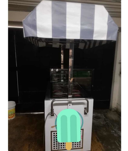 Carrito De Cremoladas Y Helados De Acero Inoxidable