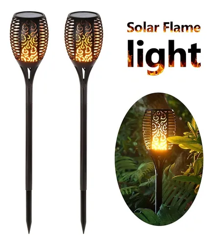 comprar Lampara Antorcha Solar Led Flama Luz 51 Cm. \u002F Disparo