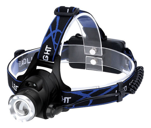 Led Brillante Faro Recargable Impermeable Linterna Casco Luz