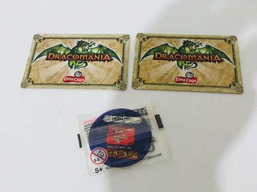 Lote De 2 Cartas E 1 Tazo Da Elma Chips Antigos (Usado)