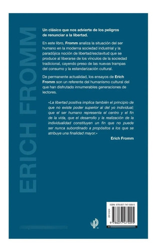 Libro El Miedo A La Libertad - Erich Fromm