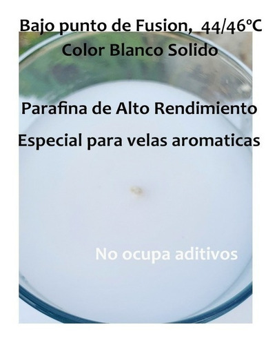 Imagen 4 de 4 de Parafina Suave Especial Velas Aromaticas Y Recipientes 25kg