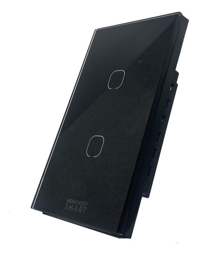 Tecla Tactil Smart Inteligente Wifi 2 Teclas Negra Akai