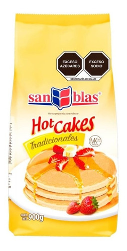 Harina Para Hot Cakes San Blas De 900 Gr Caja Con 10 Piezas