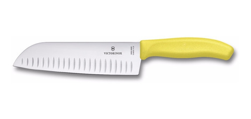 Victorinox Cuchillo Swissclassic Santoku Ondeado Bl Amaril