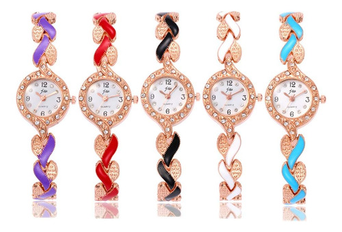 Weicam 5 Piezas Reloj Para Mujer Elegante Brazalete De Crist