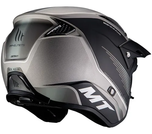 Casco Moto Abierto Trial Mt District Post Fas Motos