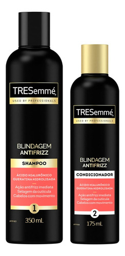  Kit Shampoo + Condicionador Tresemmé Blindagem Antifrizz