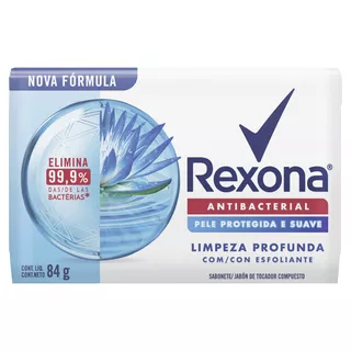 Sabão em barra Rexona Antibacterial Limpeza Profunda de 84 g