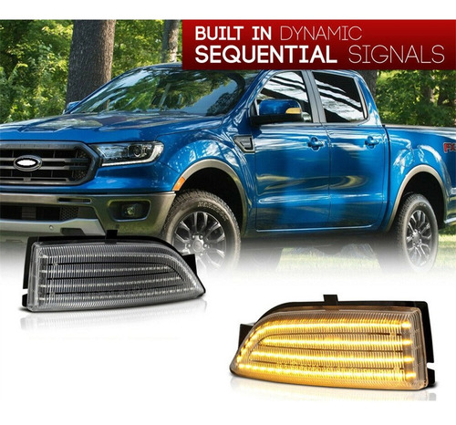 Espejo Retrovisor Led Para Ford Ranger 2019-2022, 2 Unidades