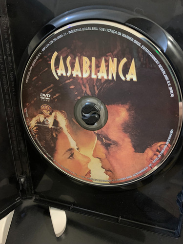 Casablanca - Dvd - Filme Clássico Com Ator Humphrey Bogart (Usado)