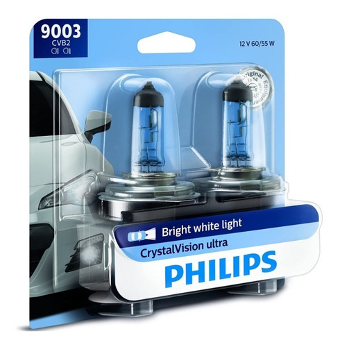 Focos 9003 H4 Crystal Vision Philips