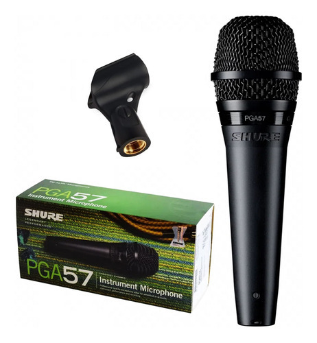 Microfone Shure Pga57 Lc Para Instrumento 2 Anos De Garantia