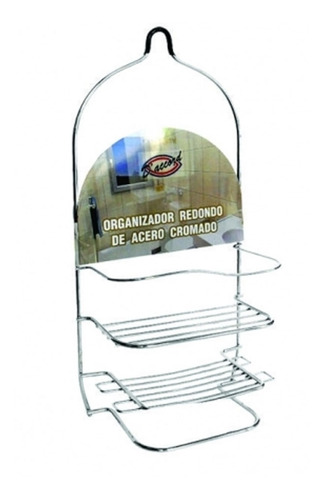 Organizador P / Ducha Acero Cromado 2 Daccord Org0imp Estant