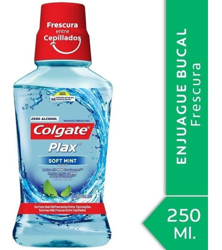Colgate Plax Soft Mint Enjuague Bucal Sin Alcohol X 250 Ml