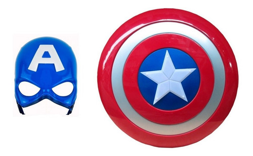 Escudo Y Mascara De Capitan America Combo