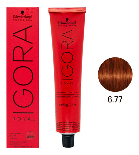 Schwarzkopf Igora Royal Tintura Pelo Tono 6.77 X 60gr Local