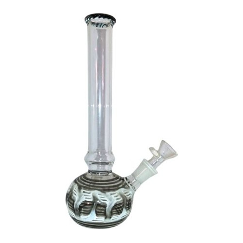 Bong Vidrio Reforzado Pipa De Agua Decorativo Redondo 22cm