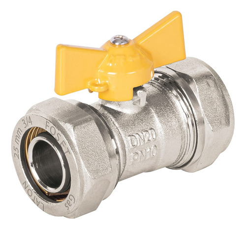 Valvula Conexion Para Manguera De 3/4 Tubo Flexible Gas Gris