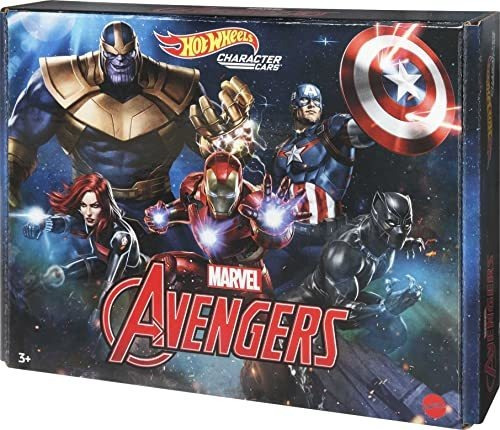 Ruedas Calientes Marvel Carros De Carácter 5-pack De 2lqxq