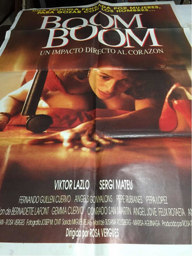 Poster Boom Boom Con  Viktor Lazlo Sergi Mateu 1990 