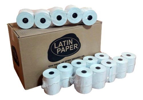 Imagen 2 de 6 de 50 Rollos Papel Térmico 80mm - Fiscal - Comandera 60mts