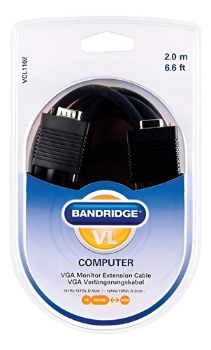 Bandridge Vga / Vga, 0,2 M 0,2 M Vga (d-sub) Vga (d-sub) Cab