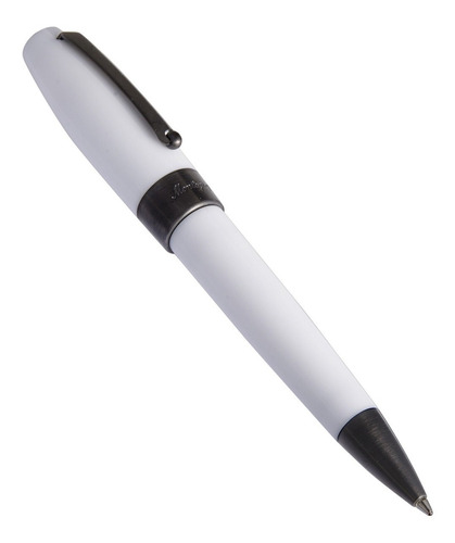 Boligrafo Montegrappa Fortuna White Ruthenium Plated