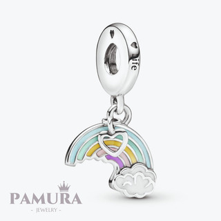 Pulsera Artesanal /" TIMON/" charm en plata tibetana e hilo celeste