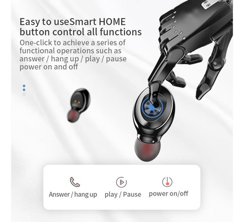 Audífonos Estéreo Tws Xg8 Bluetooth 5.0 8d Hifi