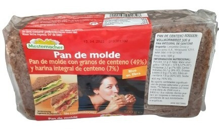 Pan De Centeno Con Harina Integral 500