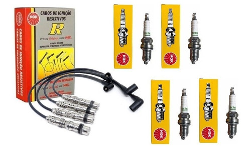 Kit Cables Y Bujias Ngk Vw Gol Power / Gol Country 1.4