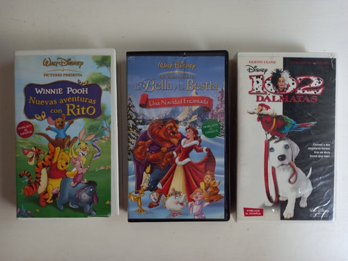 Lote Videos Vhs Peliculas De Disney + Clases De Sky Vhs 