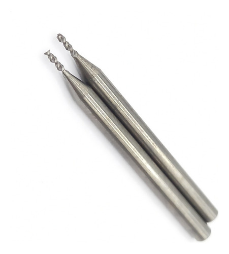 Fresa Topo Reto Aluminio 1mm 2 Cortes Hard Yools