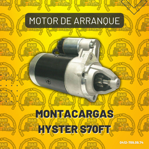 Motor De Arranque Montacargas Hyster S70ft