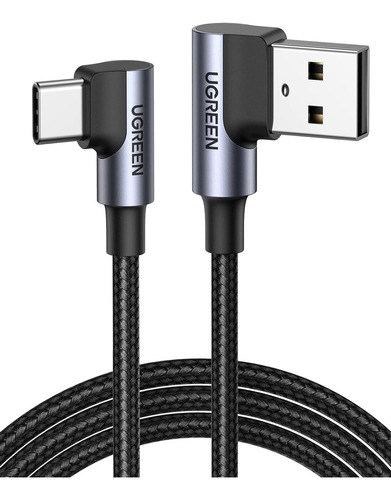 Ugreen Cable Usb A Tipo C 90 Grados 1m Carga Rápida Celular